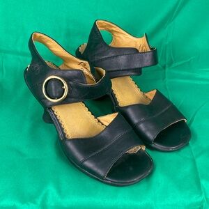 John Fluevog Susana Leather Heeled Sandals size 7